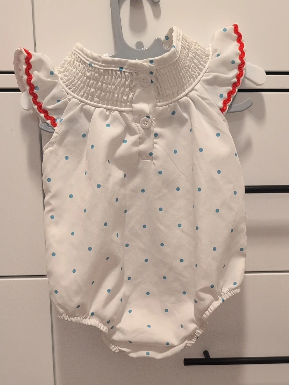 Smocked USA Romper